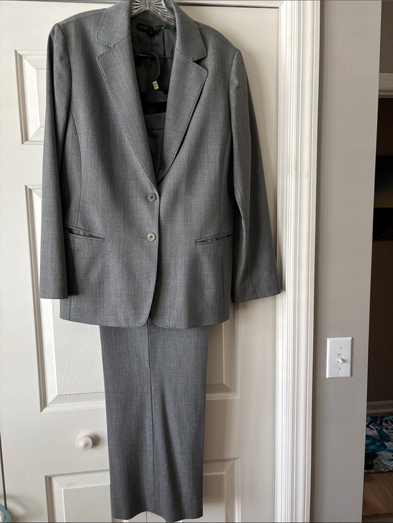 Lafayette 148 New York Pants - Lafayette 148 New York Gray Women's Two-Piece Pantsuit
